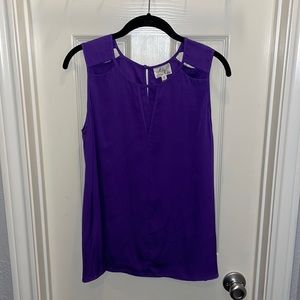 Milly Purple Silk Tank Blouse